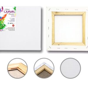 WHITE STRETCHED CANVAS