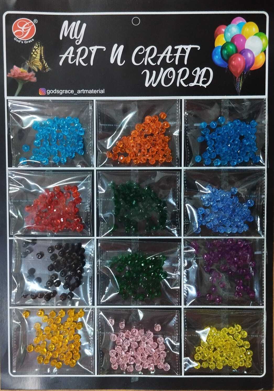 Crystal Beads Multi Pack Art & Craft