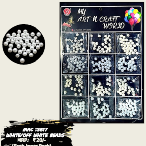 White Beads Multi Pack Art & Craft