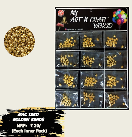 Golden Beads Multi Pack Art & Craft