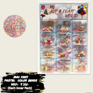 Pastel Color Beads Multi Pack Art & Craft
