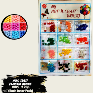 Plastic Moon Beads Multi Pack Art & Craft