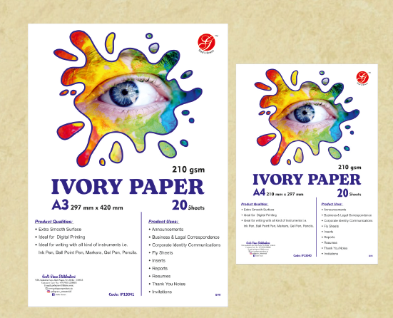 210 GSM Ivory Sheets